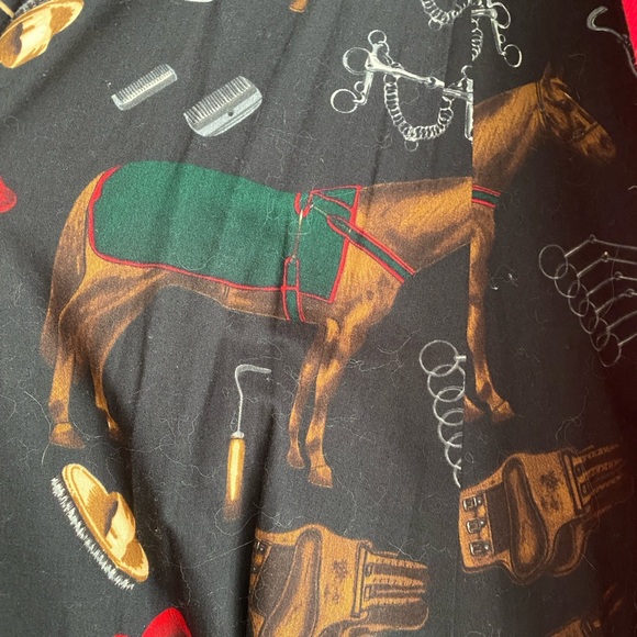 Lauren Ralph Lauren Medium Red Equestrian Style Coat with Black Collar Like New. - Picture 7 of 14